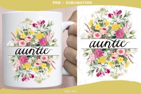 Floral Bouquet Sublimation Design