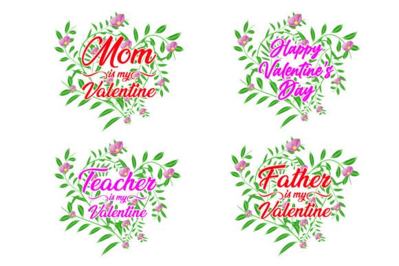 Floral Heart Valentine Bundle