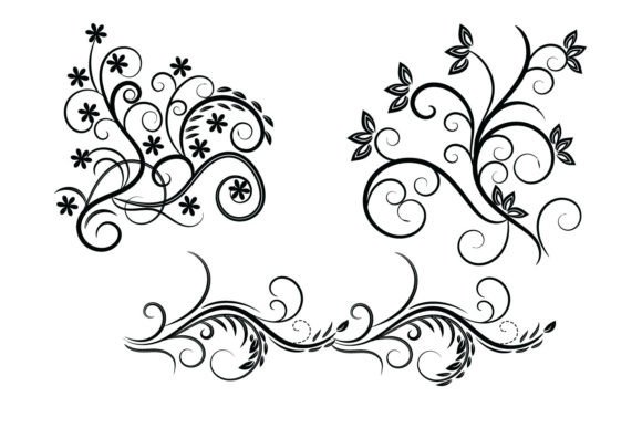 Floral Leaf Ornament Design