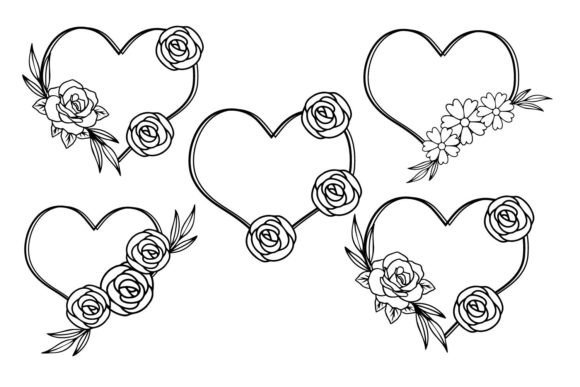 Floral Love Ornament Valentine