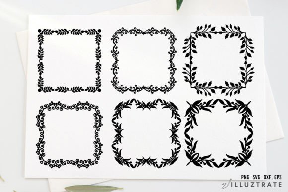 Floral Wreath Cutting File Fern Wreath