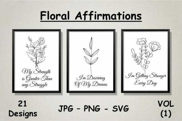 Inspiring Floral Self-talk Affirmations