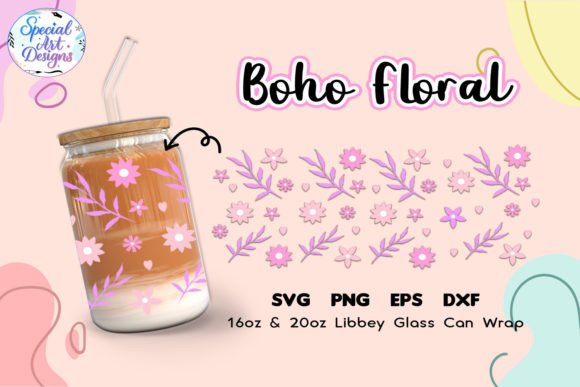 Libbey Glass 16oz 20oz Boho Wrap Svg