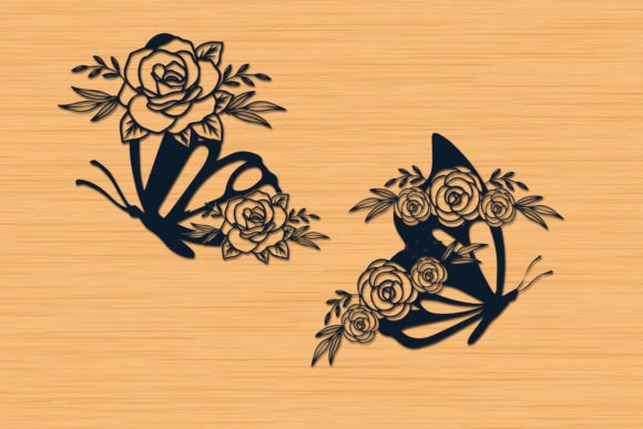 Paper Cut Butterfly Floral Bundle
